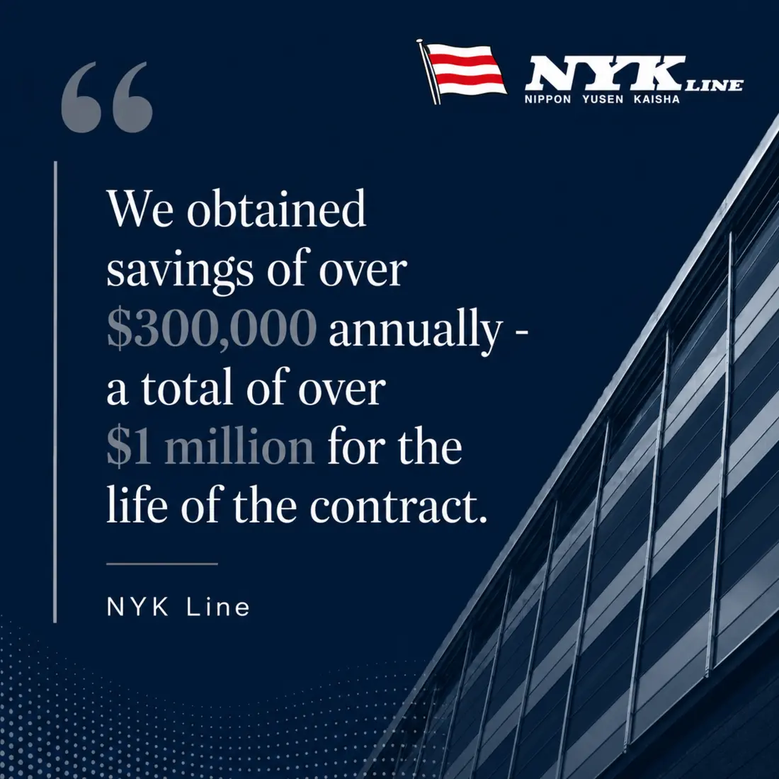 NYK Line testimonial